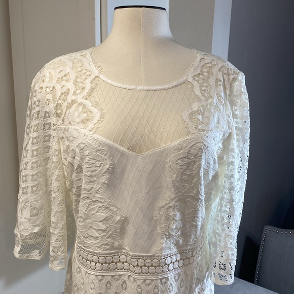 Two Sisters NWT White Lace Dress size 14 designed in Australia - Picture 1 of 16